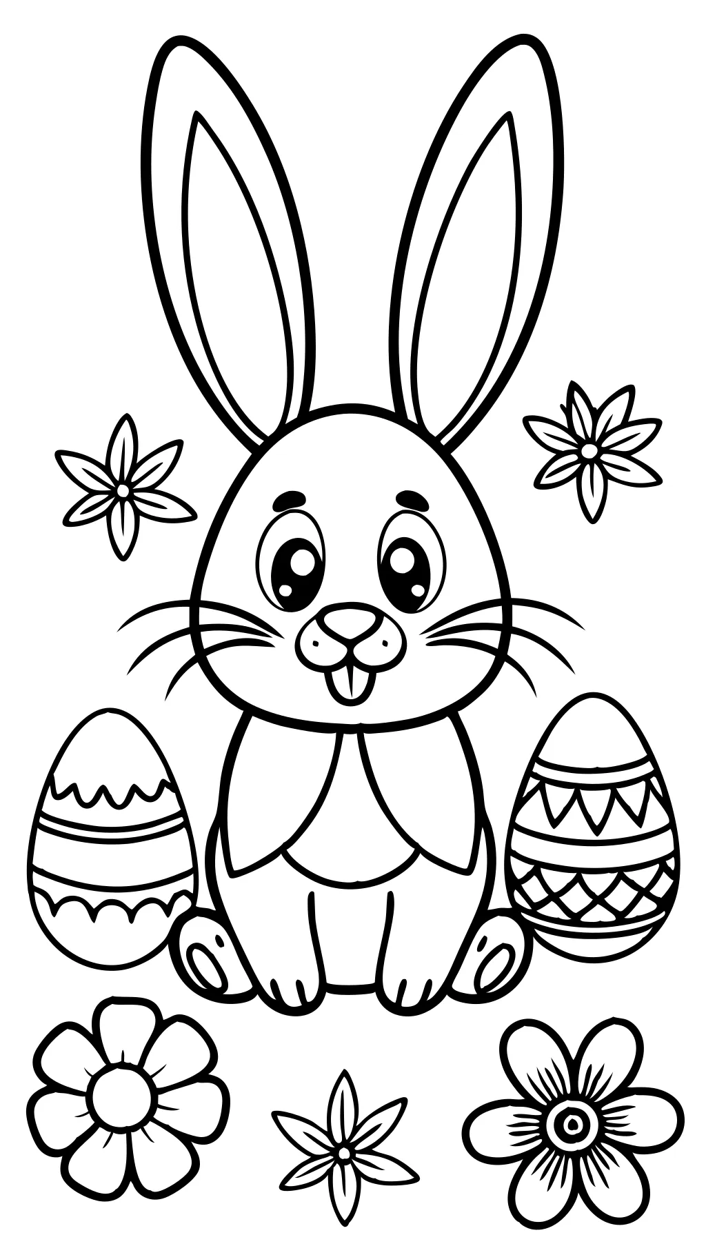 coloriage de Pâques Bunny